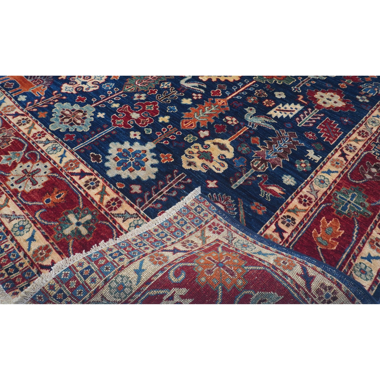 ARYANA ARYAN BLUE / RED 8'2" X 9'11"