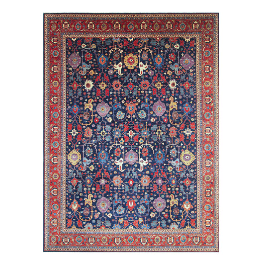 ARYANA ARYAN BLUE / RED 9'9" X 13'6"