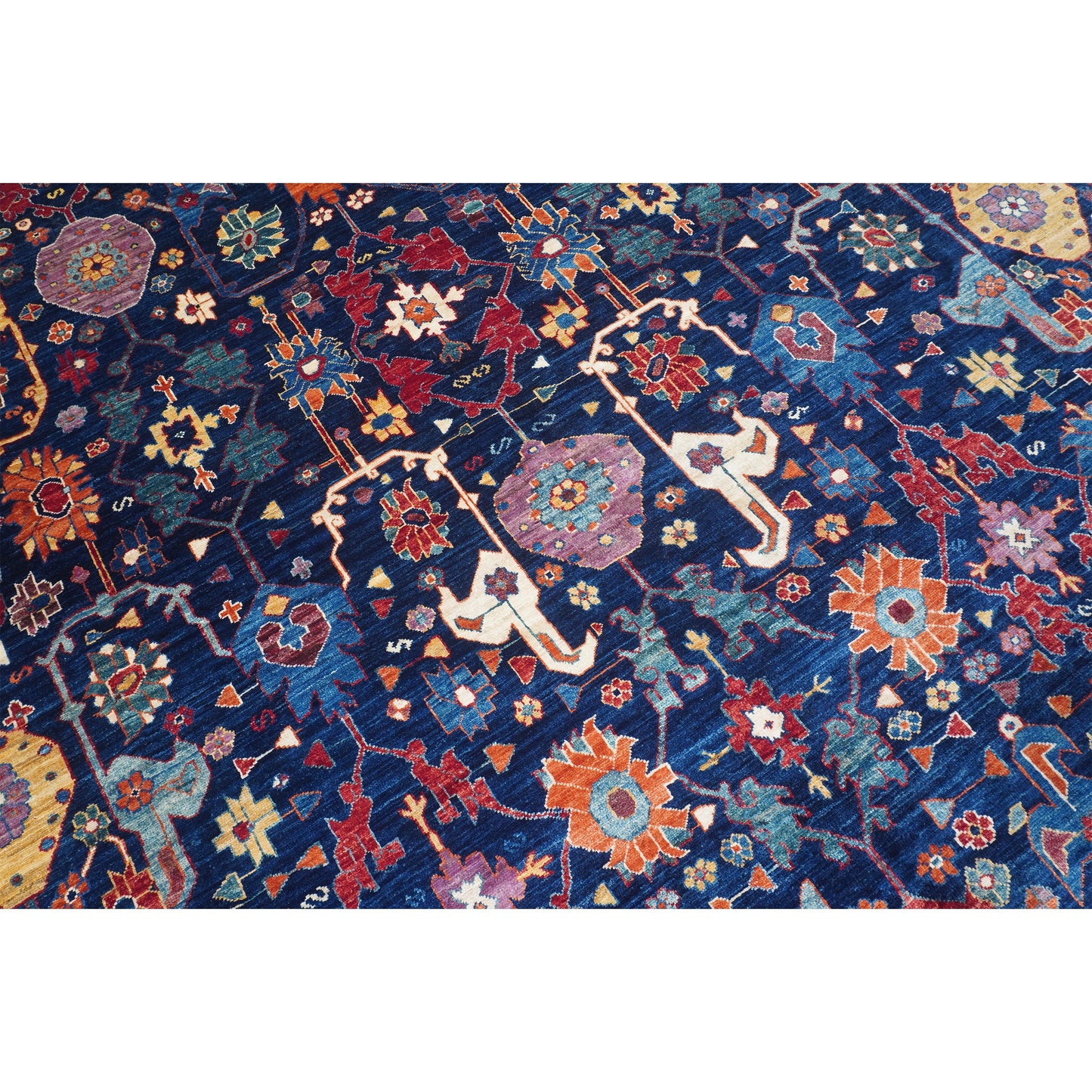 ARYANA ARYAN BLUE / RED 9'9" X 13'6"