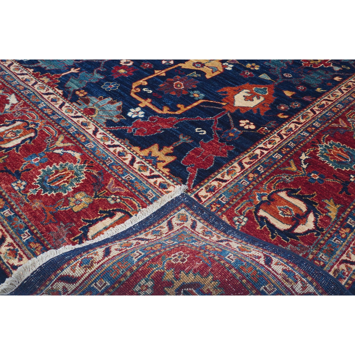 ARYANA ARYAN BLUE / RED 9'9" X 13'6"