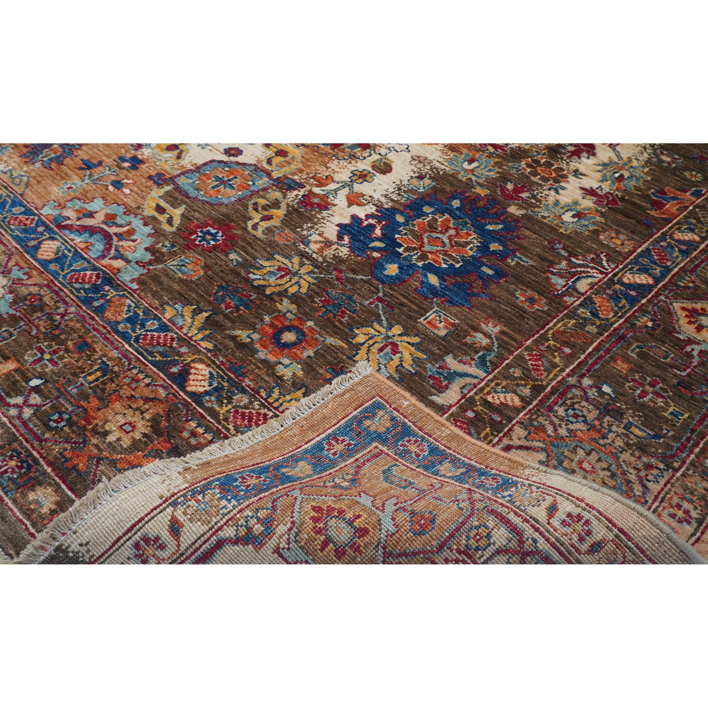 ARYANA SAMAR BEIGE / BLUE 8'1" X 9'9"