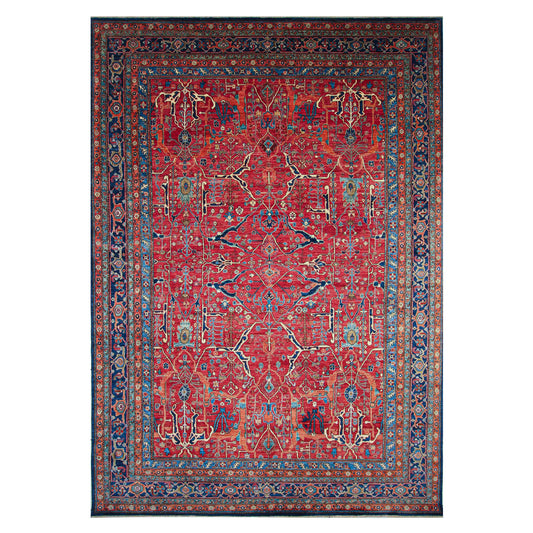 ARYANA ARYAN RED / BLUE 9'10" X 14'