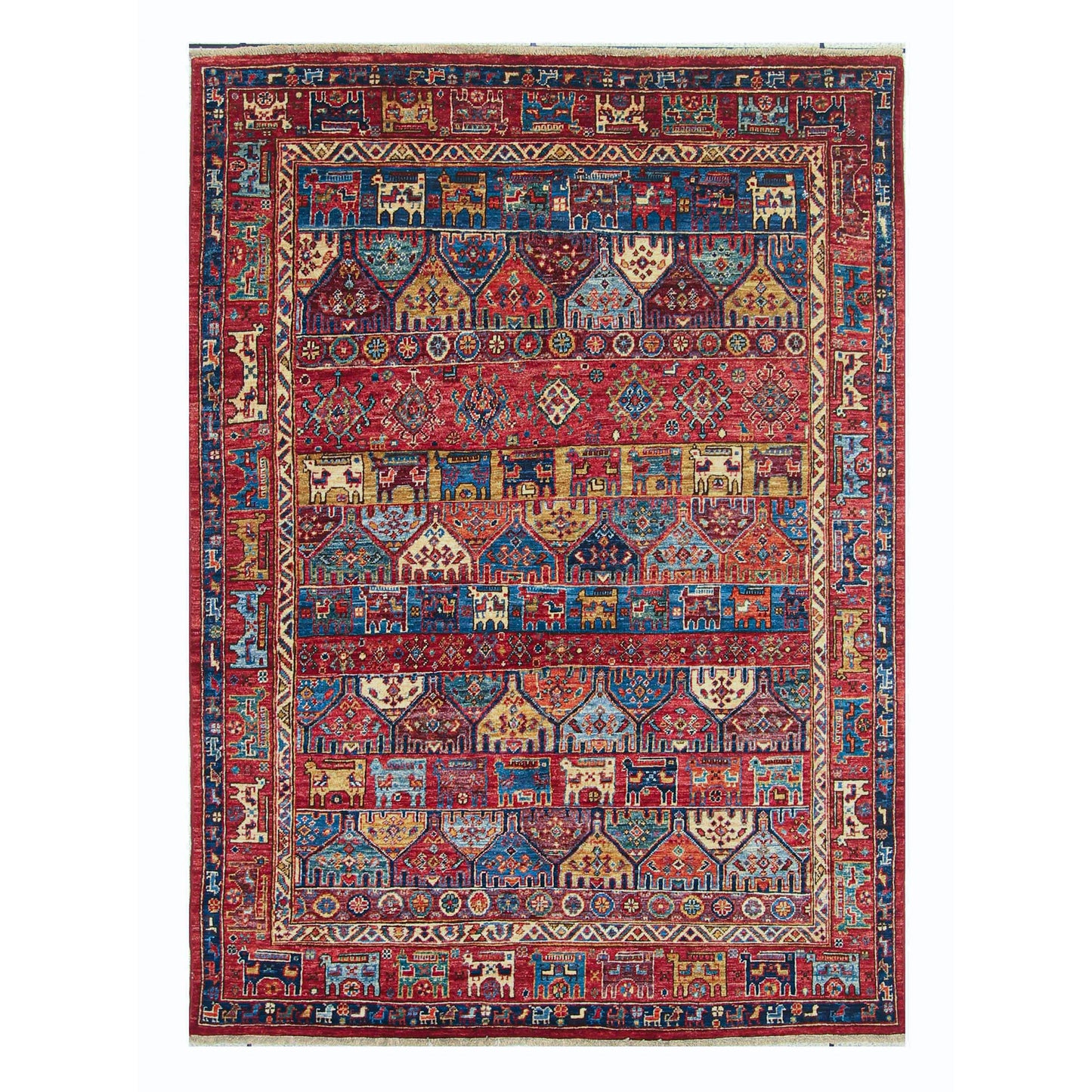 ARYANA ARYAN RED / MULTI 4'11" X 6'10"