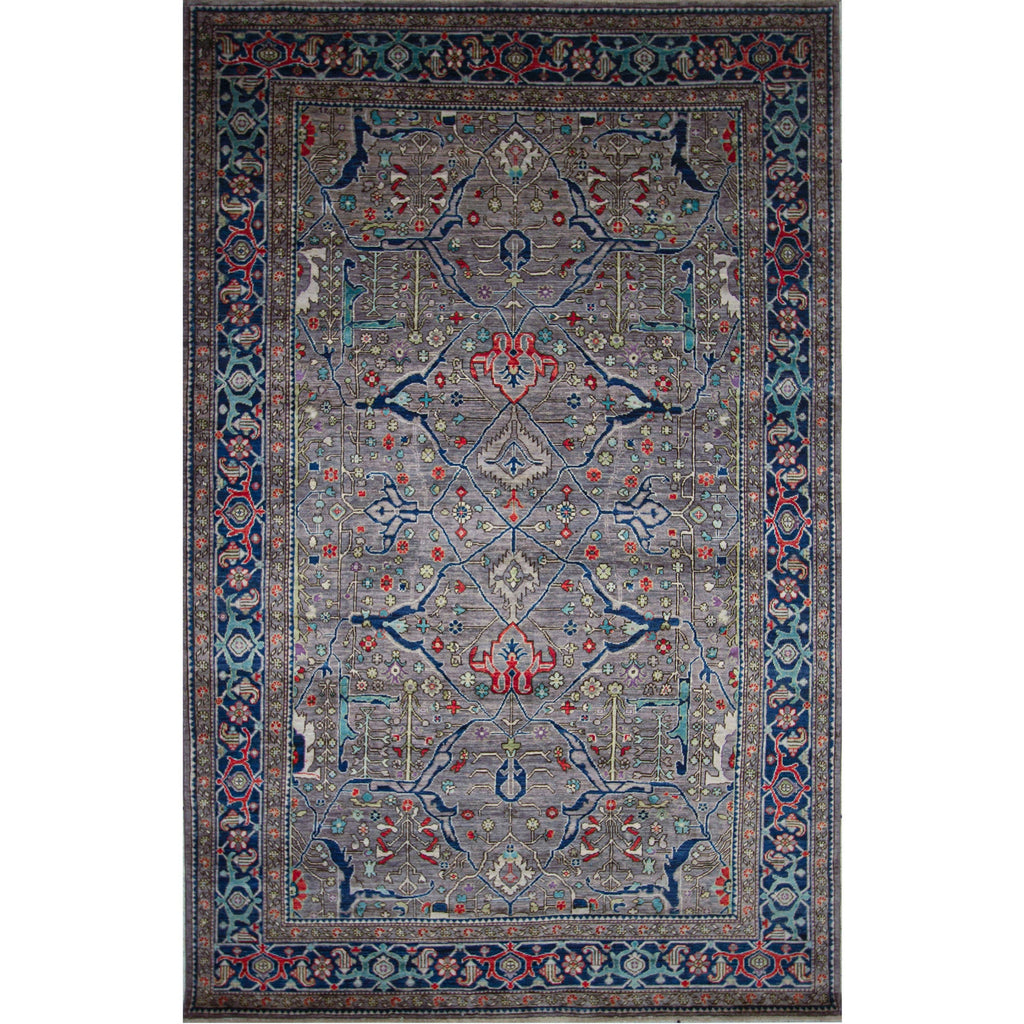 ARYANA SAMAR GREY / BLUE 5'11" X 9'3"