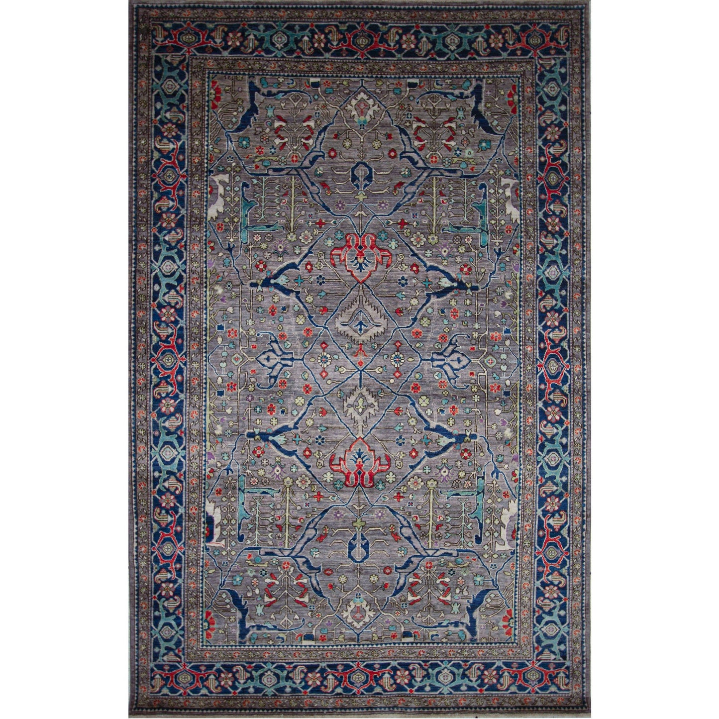 ARYANA SAMAR GREY / BLUE 5'11" X 9'3"