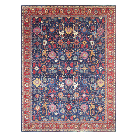 ARYANA ARYAN BLUE / RED 9' X 12'1"