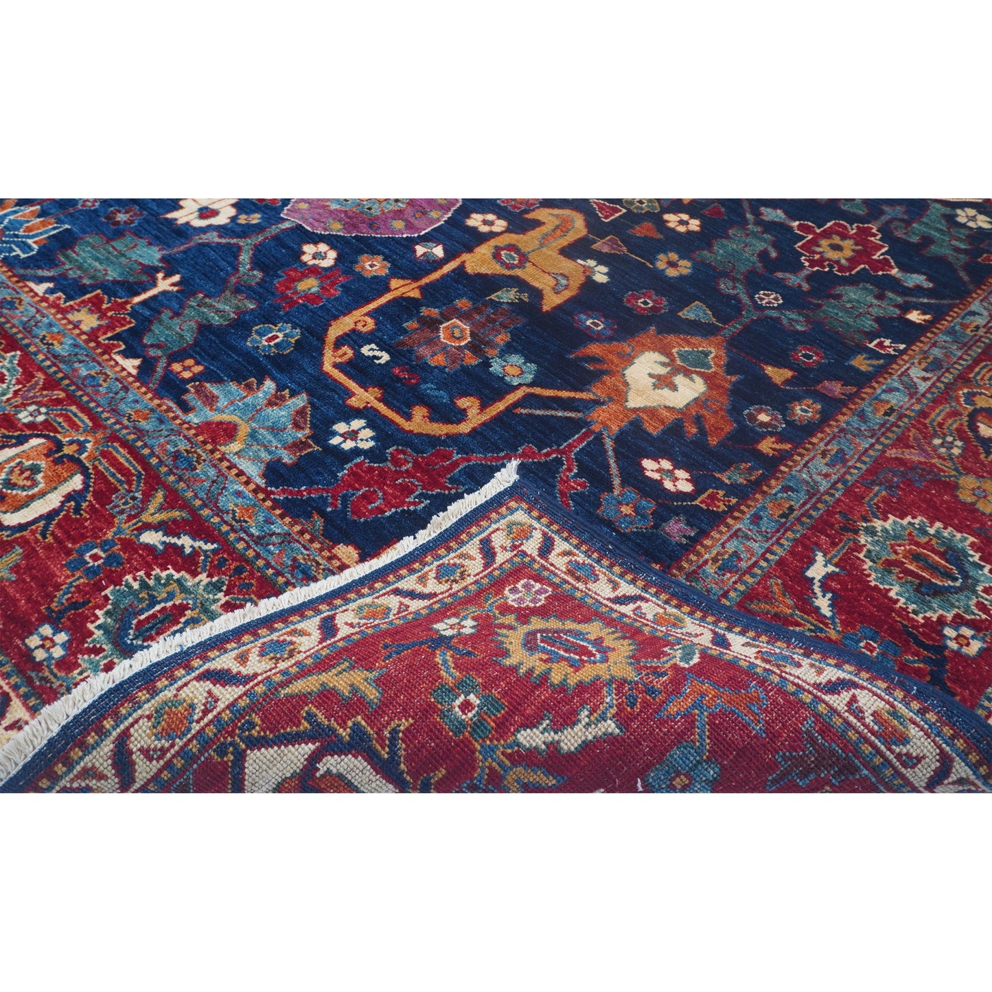 ARYANA ARYAN BLUE / RED 9' X 12'1"