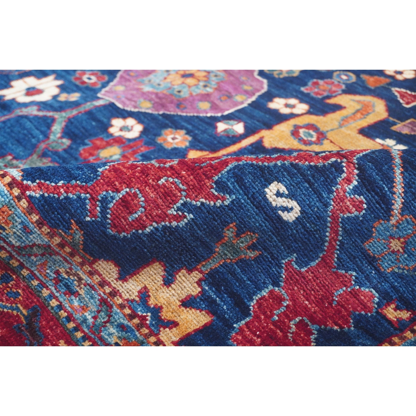 ARYANA ARYAN BLUE / RED 9' X 12'1"