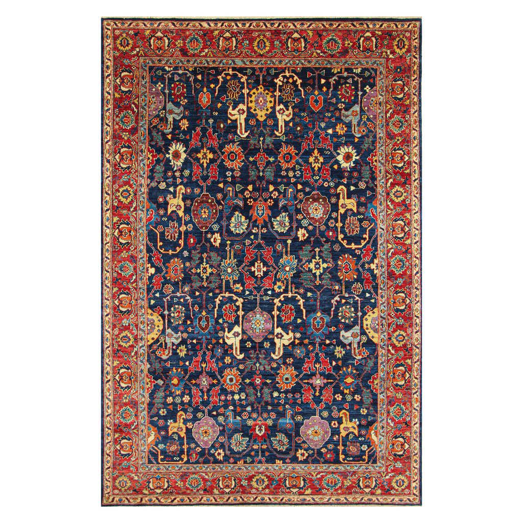 ARYANA ARYAN BLUE / RED 5'9" X 9'