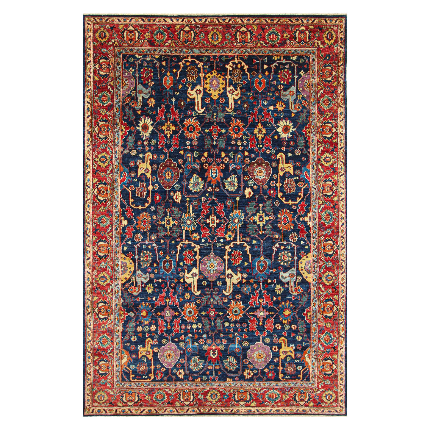 ARYANA ARYAN BLUE / RED 5'9" X 9'