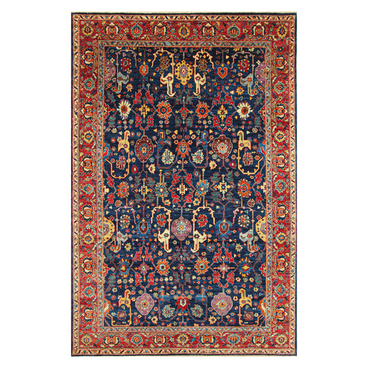 ARYANA ARYAN BLUE / RED 5'9" X 9'