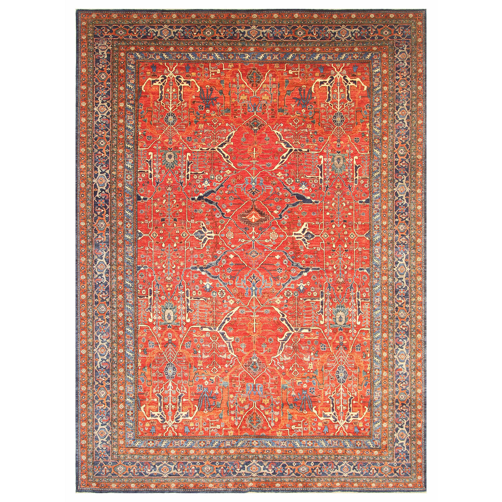 ARYANA ARYAN BLUE / RED 9'9" X 14'3"