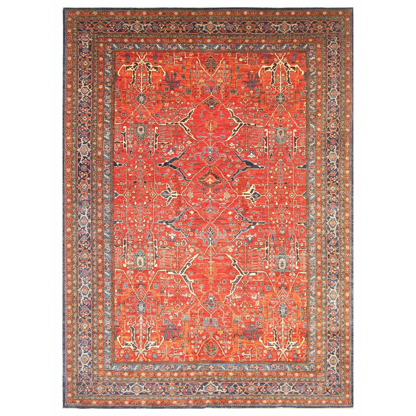 ARYANA ARYAN BLUE / RED 9'9" X 14'3"