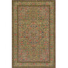ANTIQUE PERSIAN FINE LAVAR KIRMAN GREEN 9'6" X 15'7"