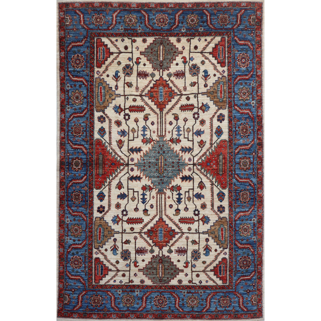 ARYANA ARYAN IVORY / LIGHT BLUE 6' X 8'11"