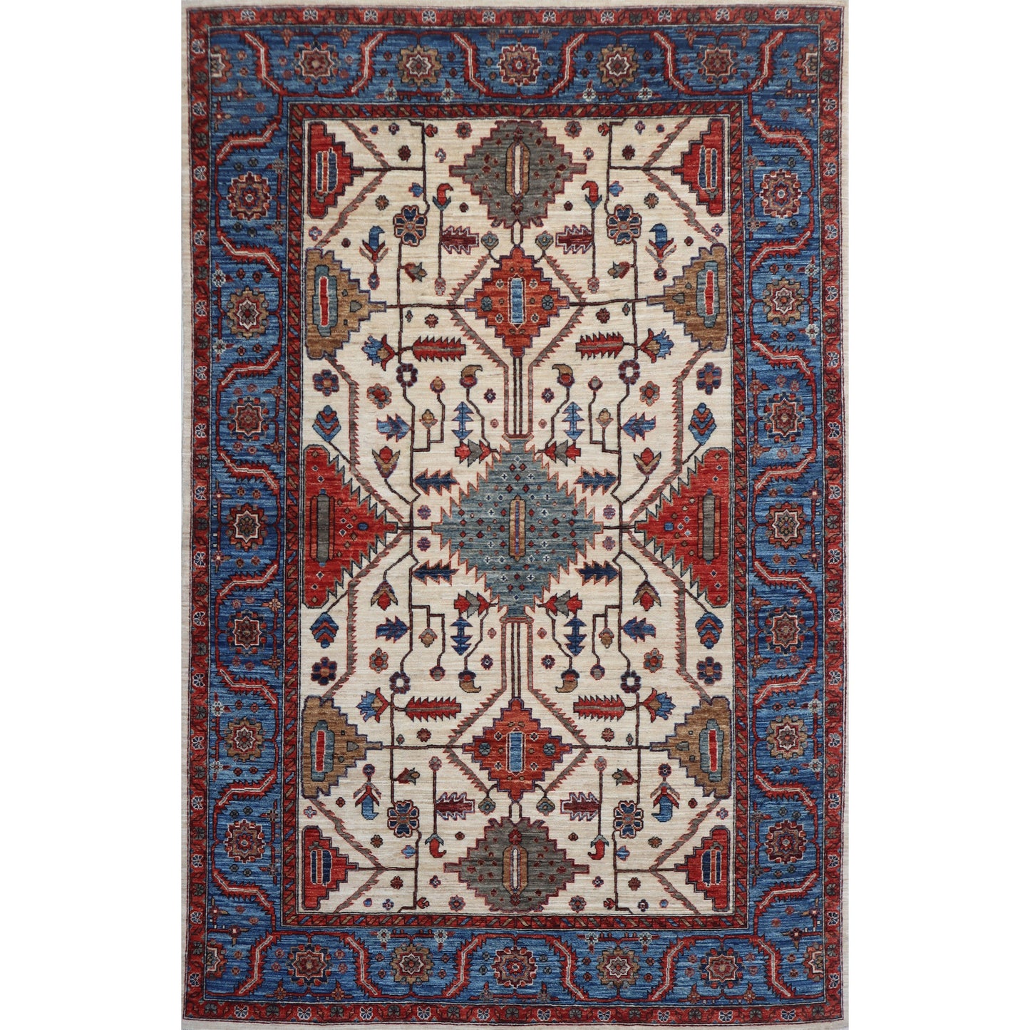 ARYANA ARYAN IVORY / LIGHT BLUE 6' X 8'11"