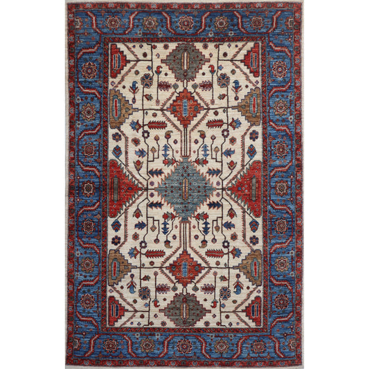 ARYANA ARYAN IVORY / LIGHT BLUE 6' X 8'11"