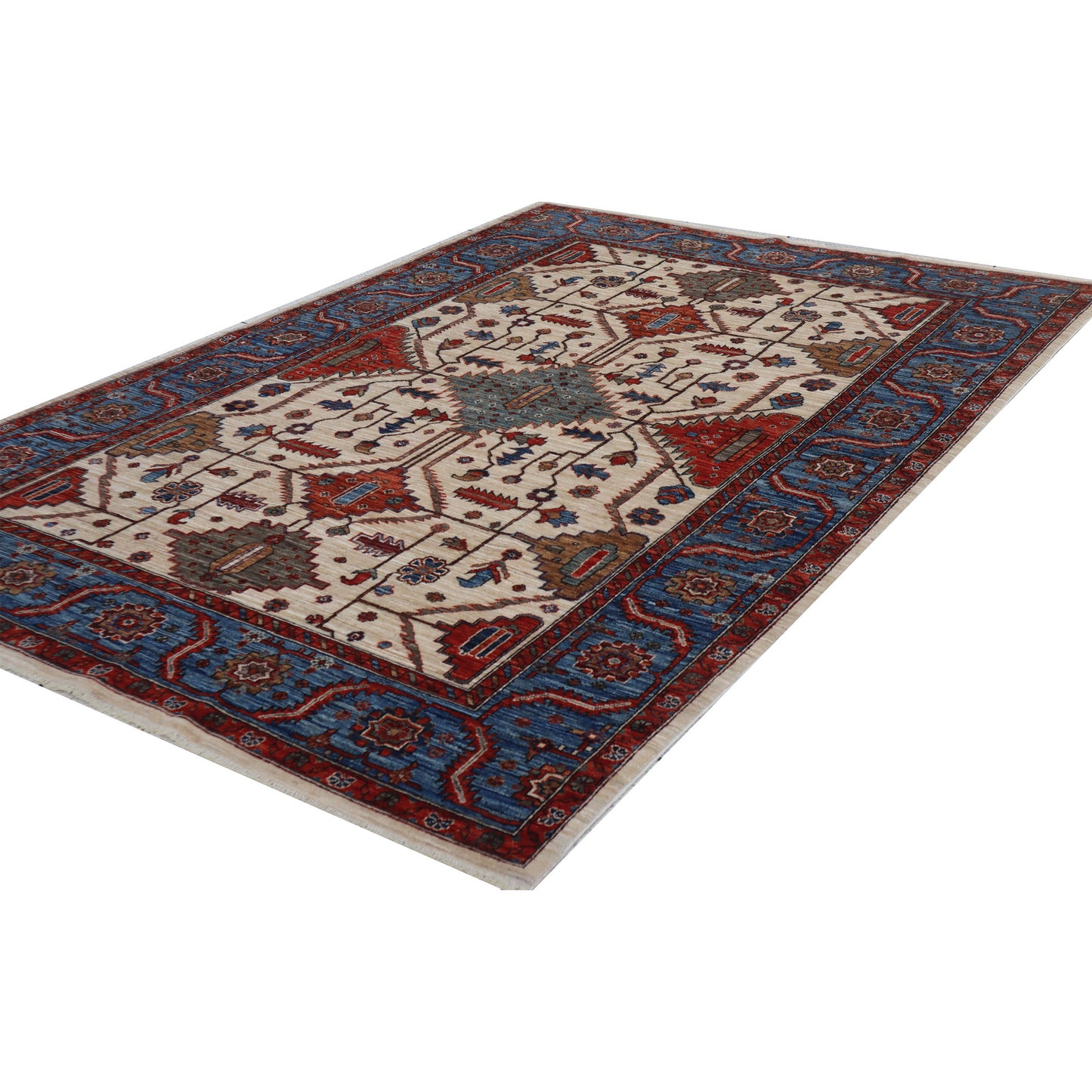 ARYANA ARYAN IVORY / LIGHT BLUE 6' X 8'11"