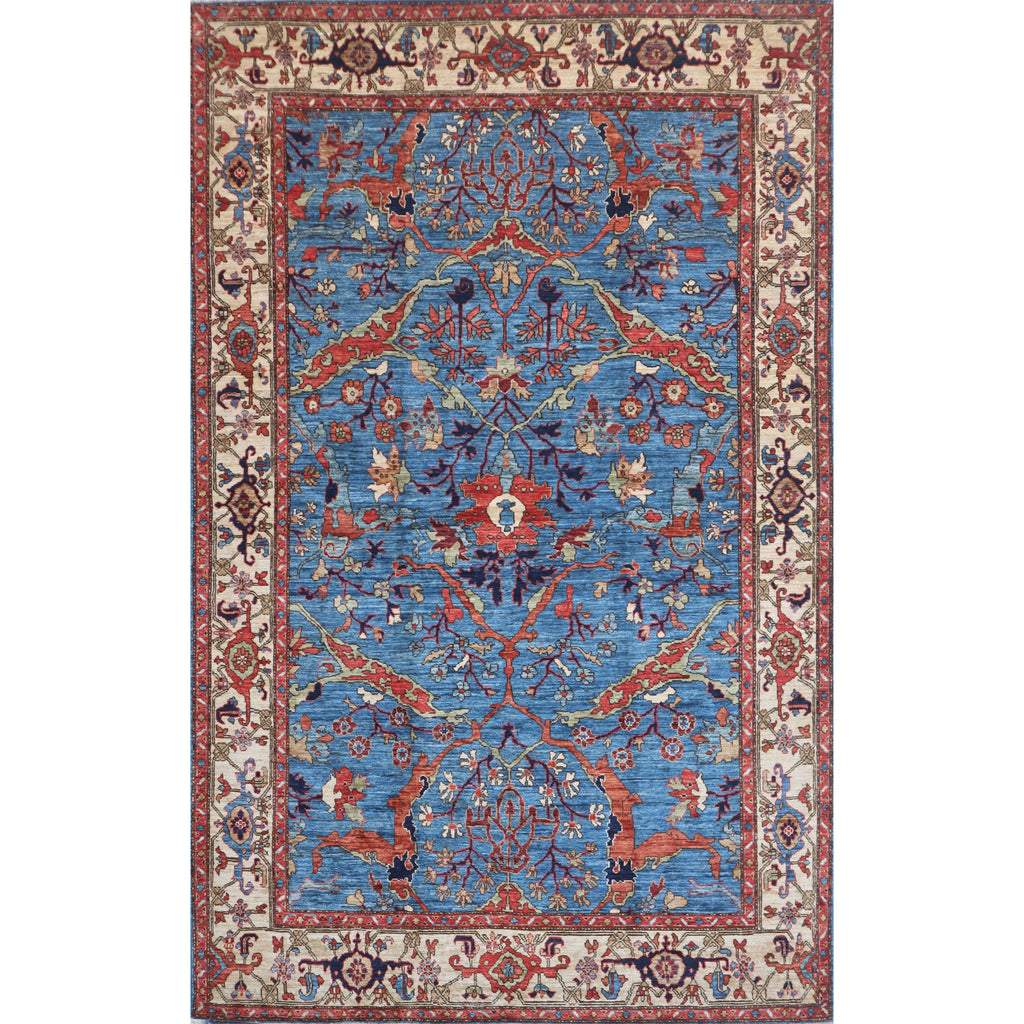 ARYANA ARYAN LIGHT BLUE / IVORY 5'10" X 9'3"