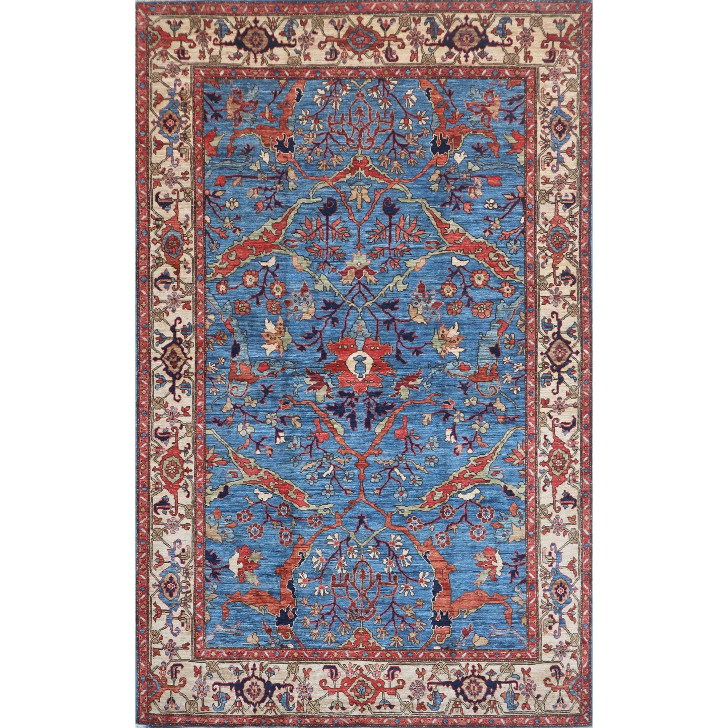 ARYANA ARYAN LIGHT BLUE / IVORY 5'10" X 9'3"