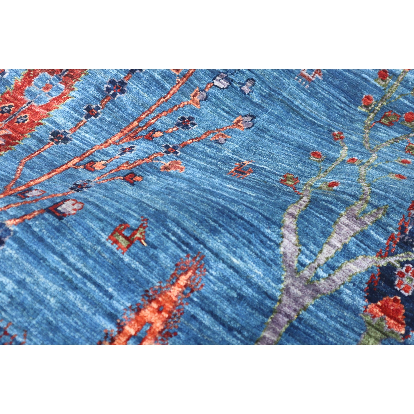 ARYANA GABEH LIGHT BLUE / RUST 3'11" X 13'5"