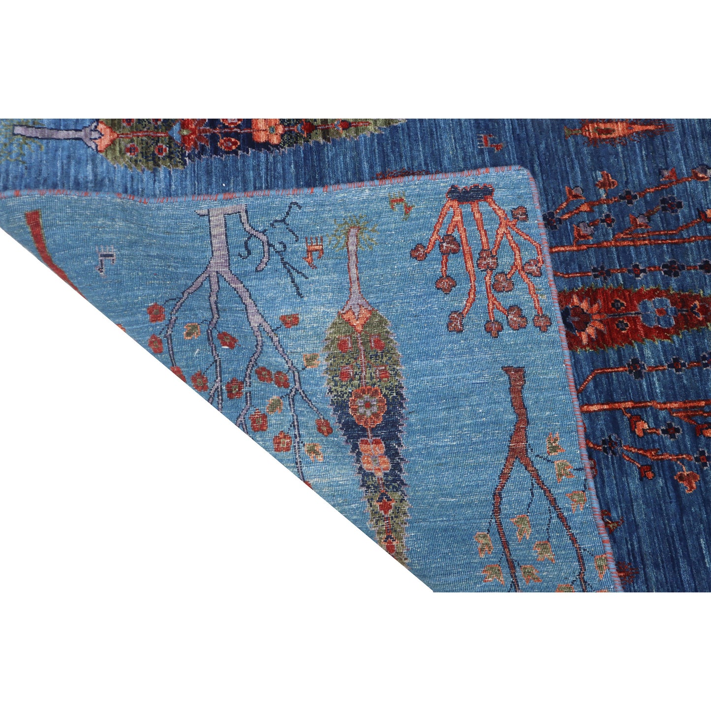 ARYANA GABEH LIGHT BLUE / RUST 3'11" X 13'5"