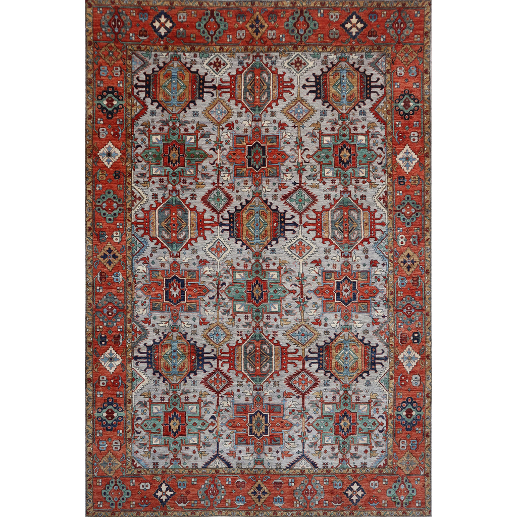 ARYANA ARYAN GREY / RUST 10'2" X 13'10"