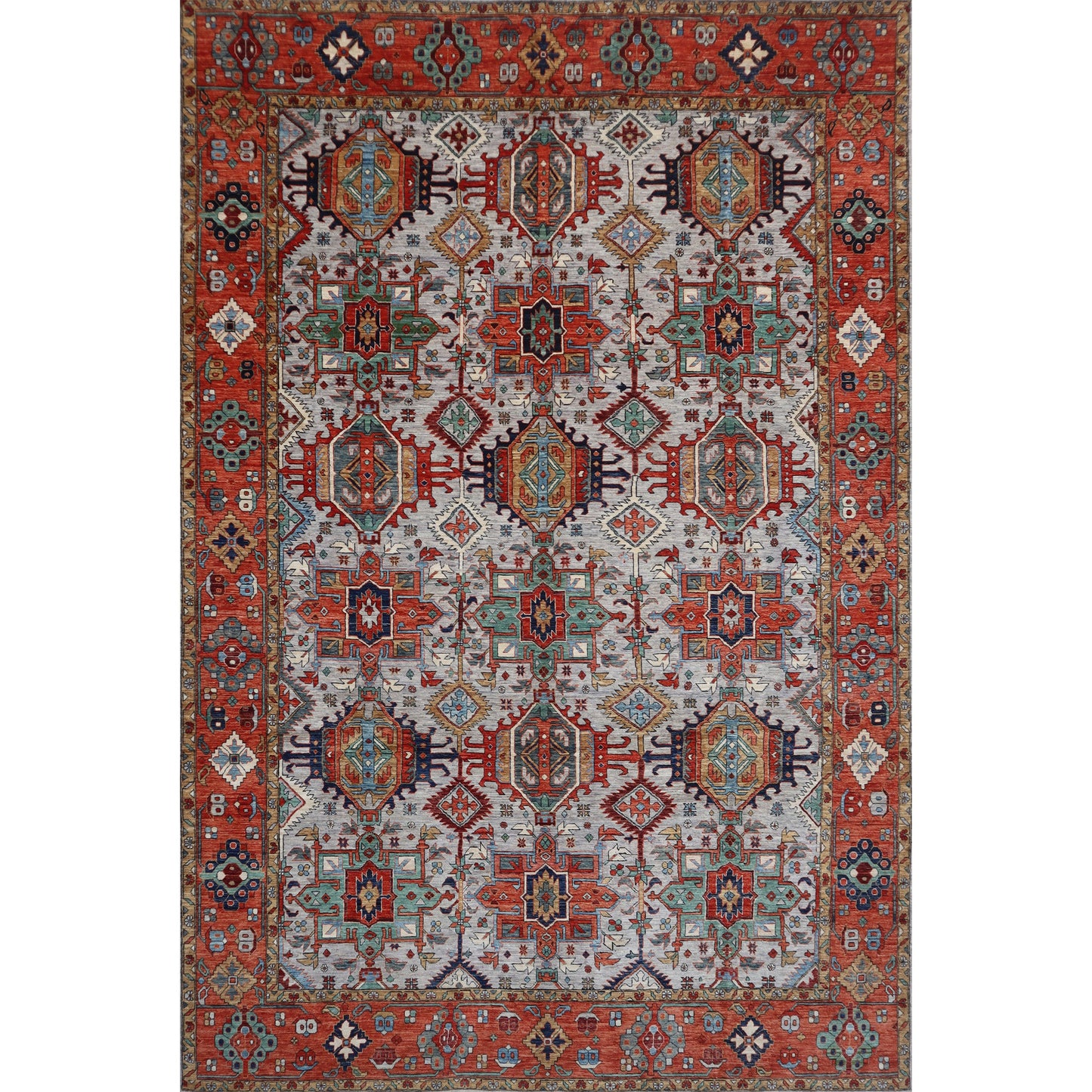 ARYANA ARYAN GREY / RUST 10'2" X 13'10"