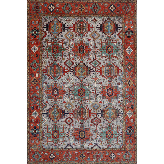 ARYANA ARYAN GREY / RUST 10'2" X 13'10"