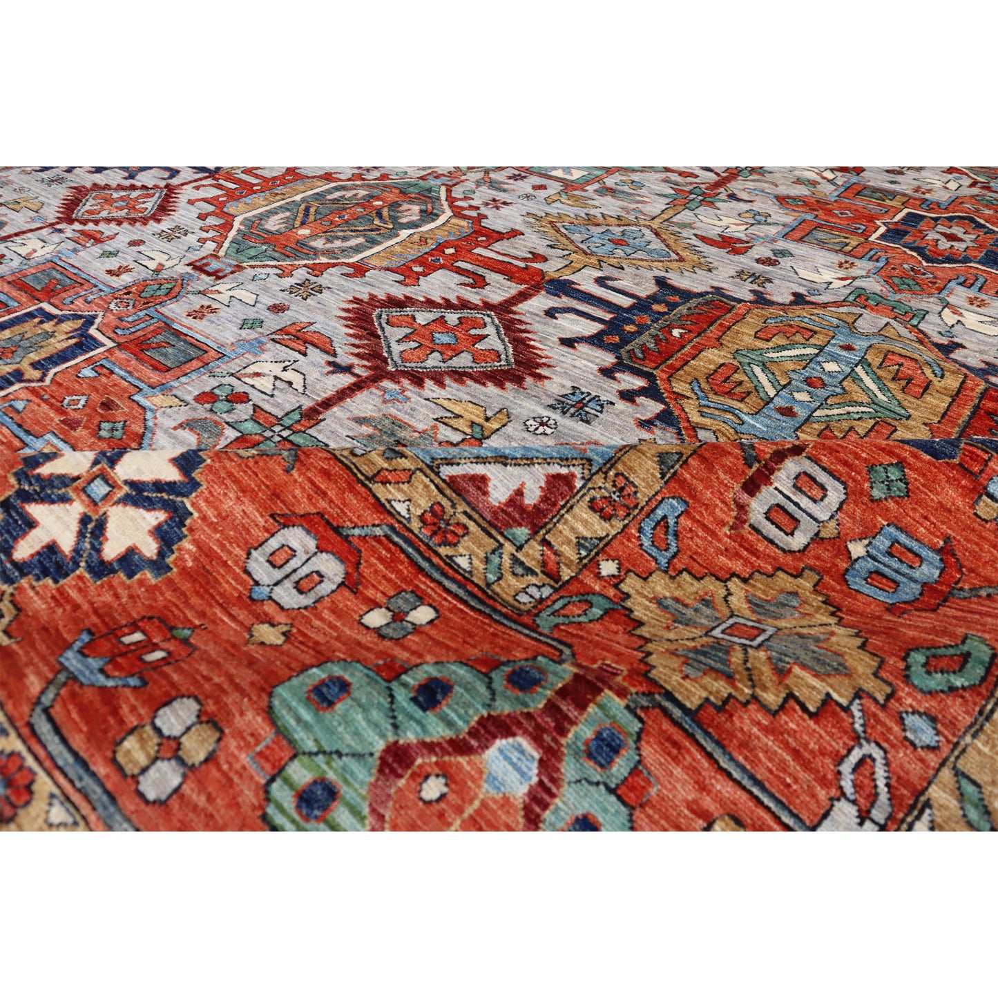 ARYANA ARYAN GREY / RUST 10'2" X 13'10"