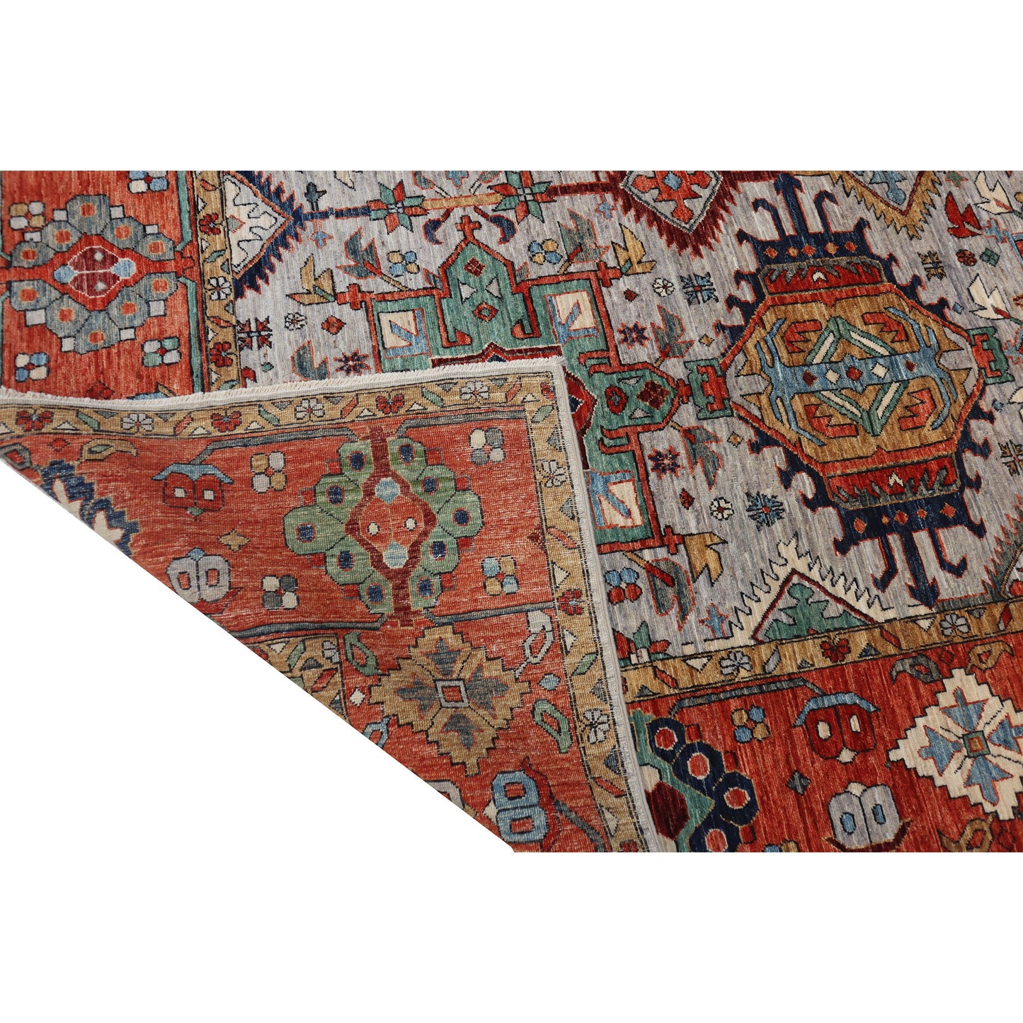 ARYANA ARYAN GREY / RUST 10'2" X 13'10"