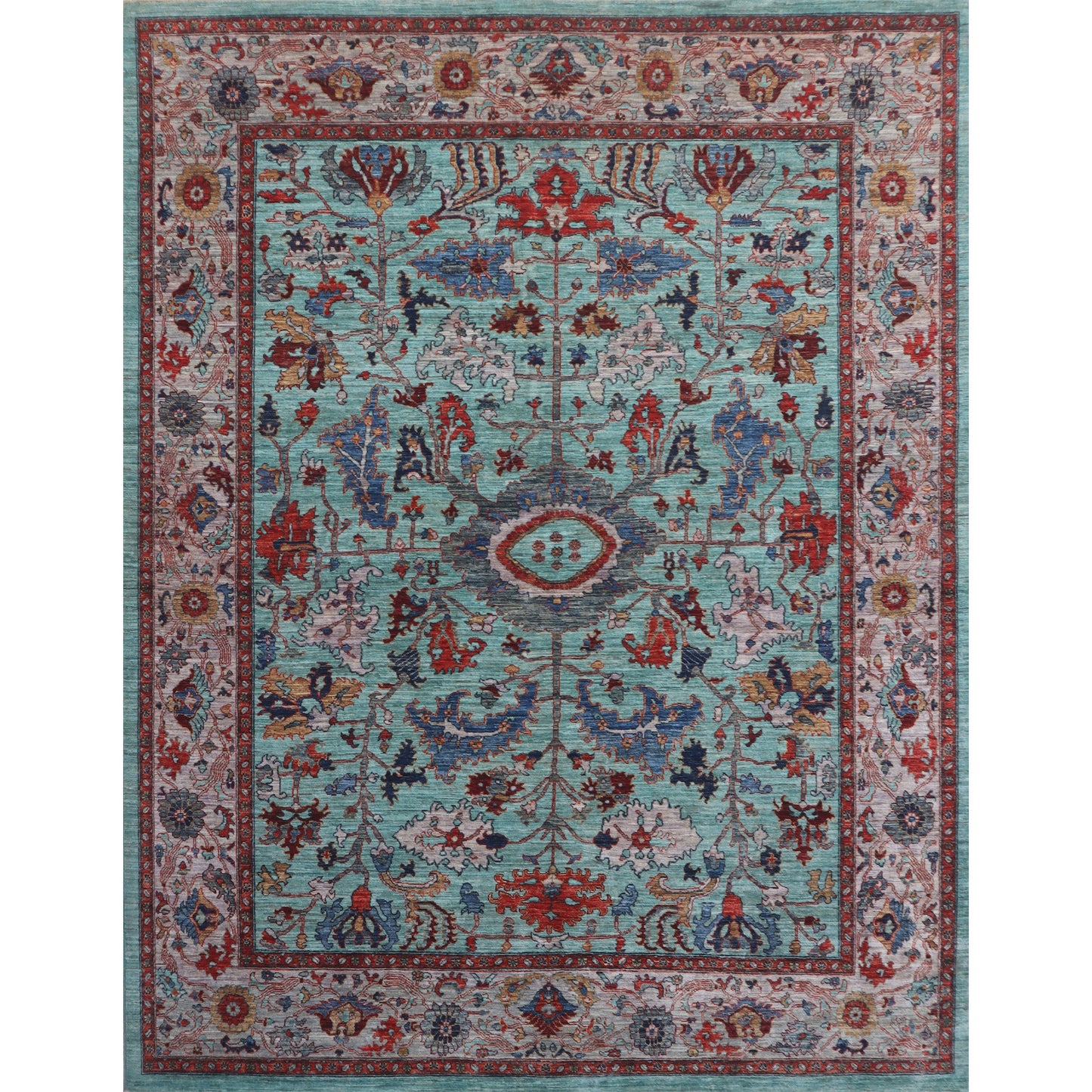 ARYANA ARYAN TURQUOISE / GREY 8' X 9'11"
