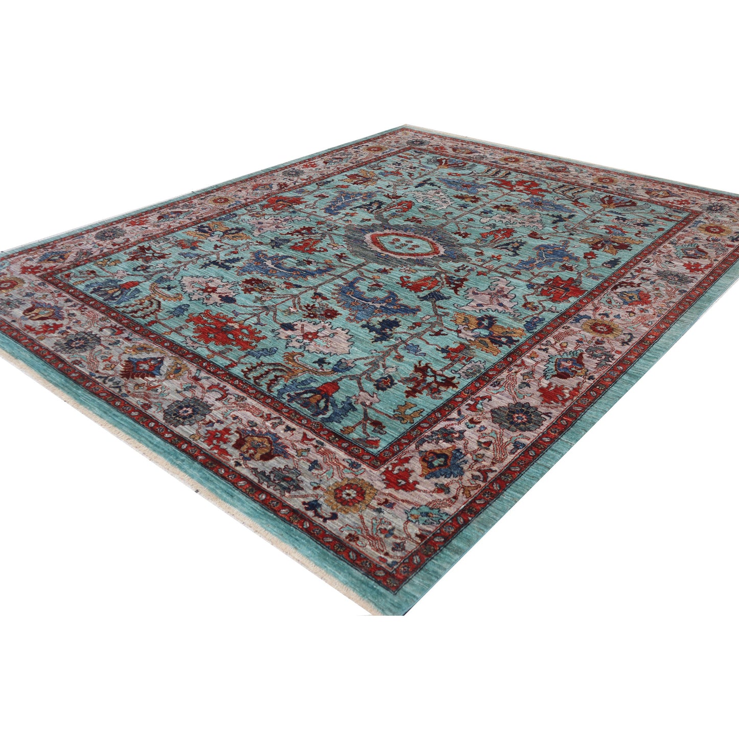 ARYANA ARYAN TURQUOISE / GREY 8' X 9'11"