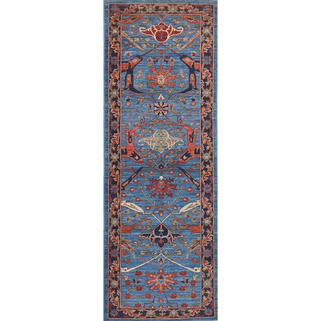 ARYANA ARYAN LIGHT BLUE / NAVY 2'7" X 8'