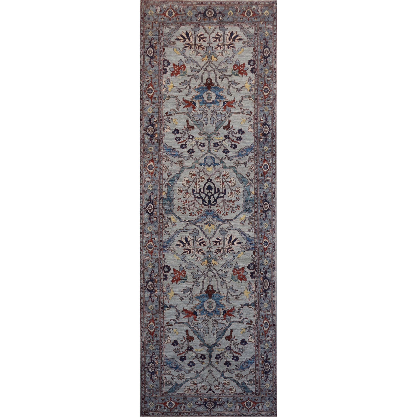ARYANA ARYAN LIGHT GREY / DARK GREY 4' X 12'4"