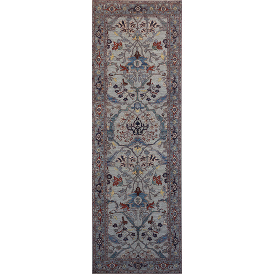 ARYANA ARYAN LIGHT GREY / DARK GREY 4' X 12'4"