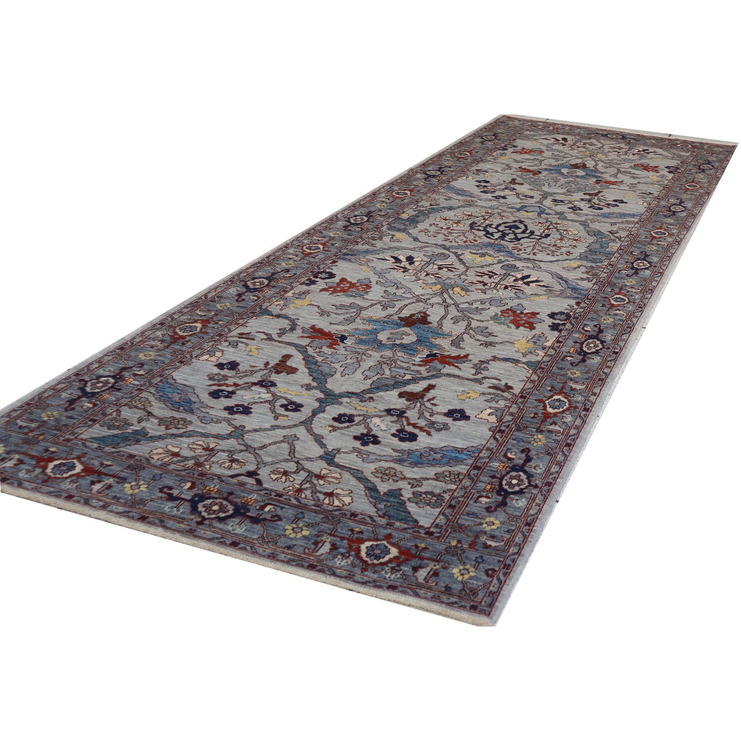ARYANA ARYAN LIGHT GREY / DARK GREY 4' X 12'4"