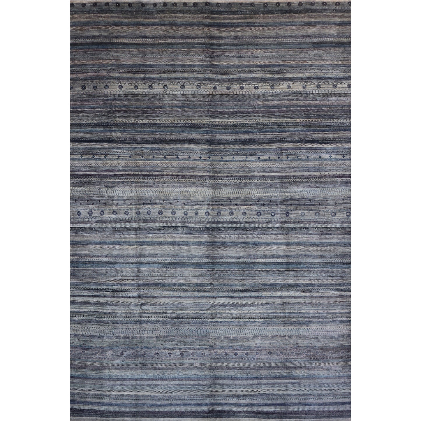 ARYANA ARYAN GREY / NAVY 9'11" X 13'7"