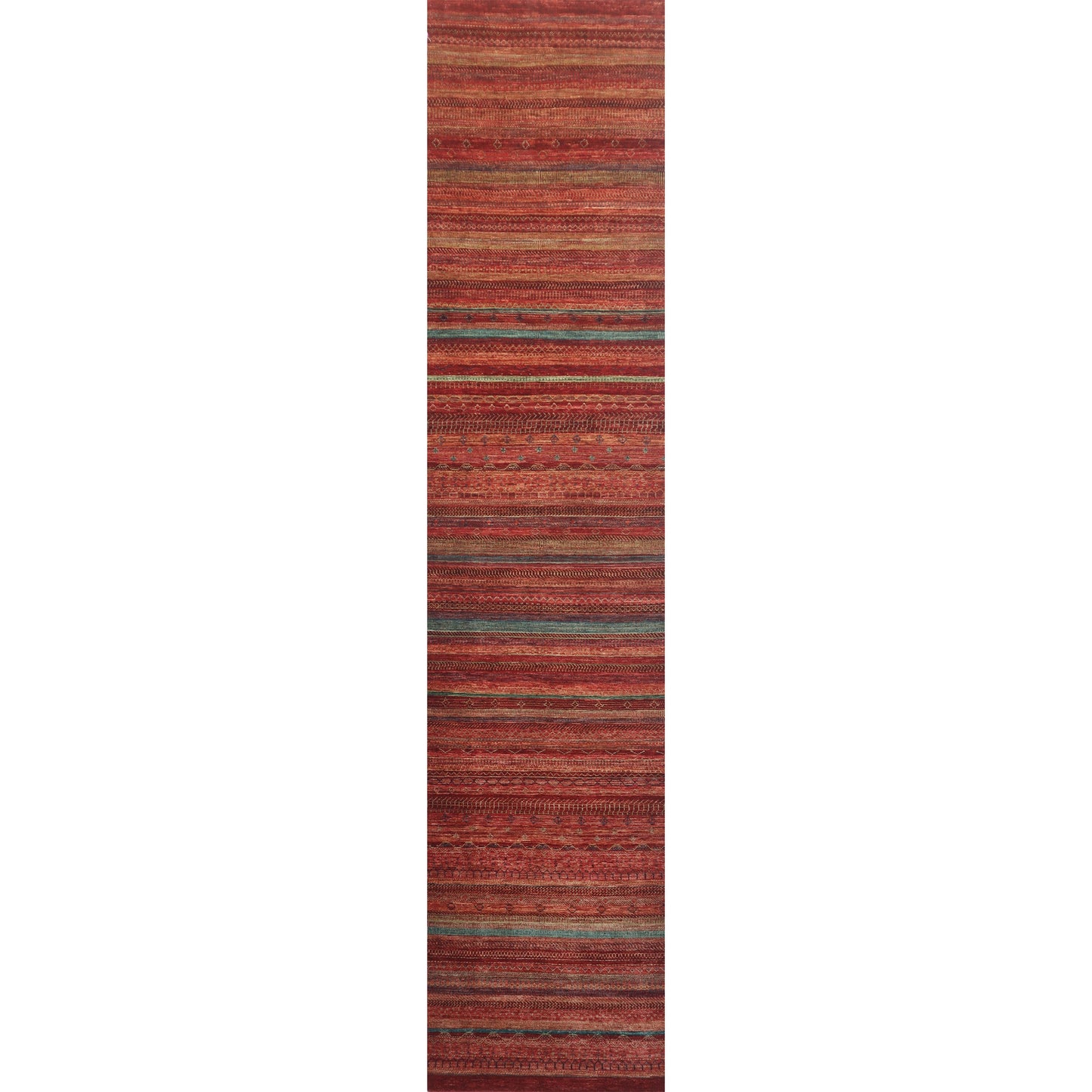 ARYANA GABEH RUST / GREEN 2'10" X 13'1"