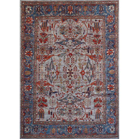 ARYANA ARYAN GREY / LIGHT BLUE 9' X 11'9"
