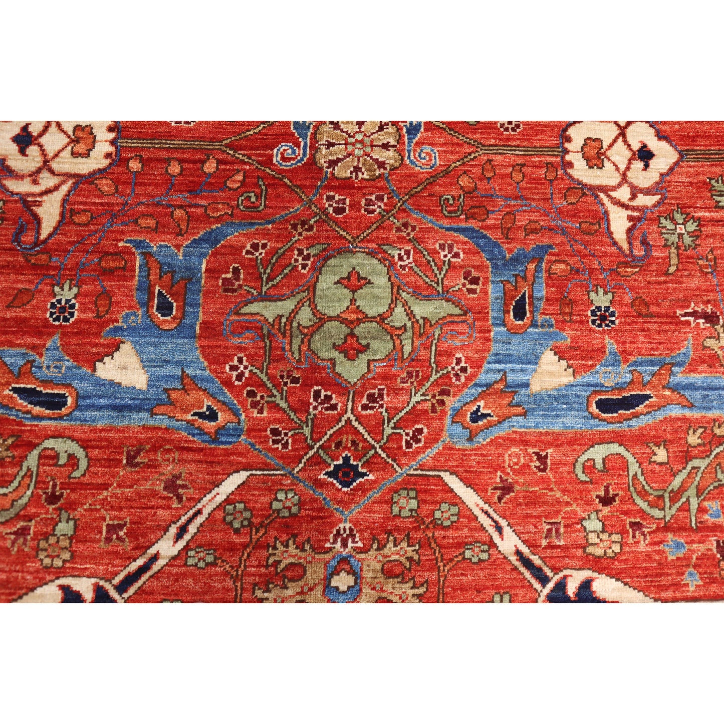 ARYANA ARYAN RUST / LIGHT BLUE 10' X 14'1"