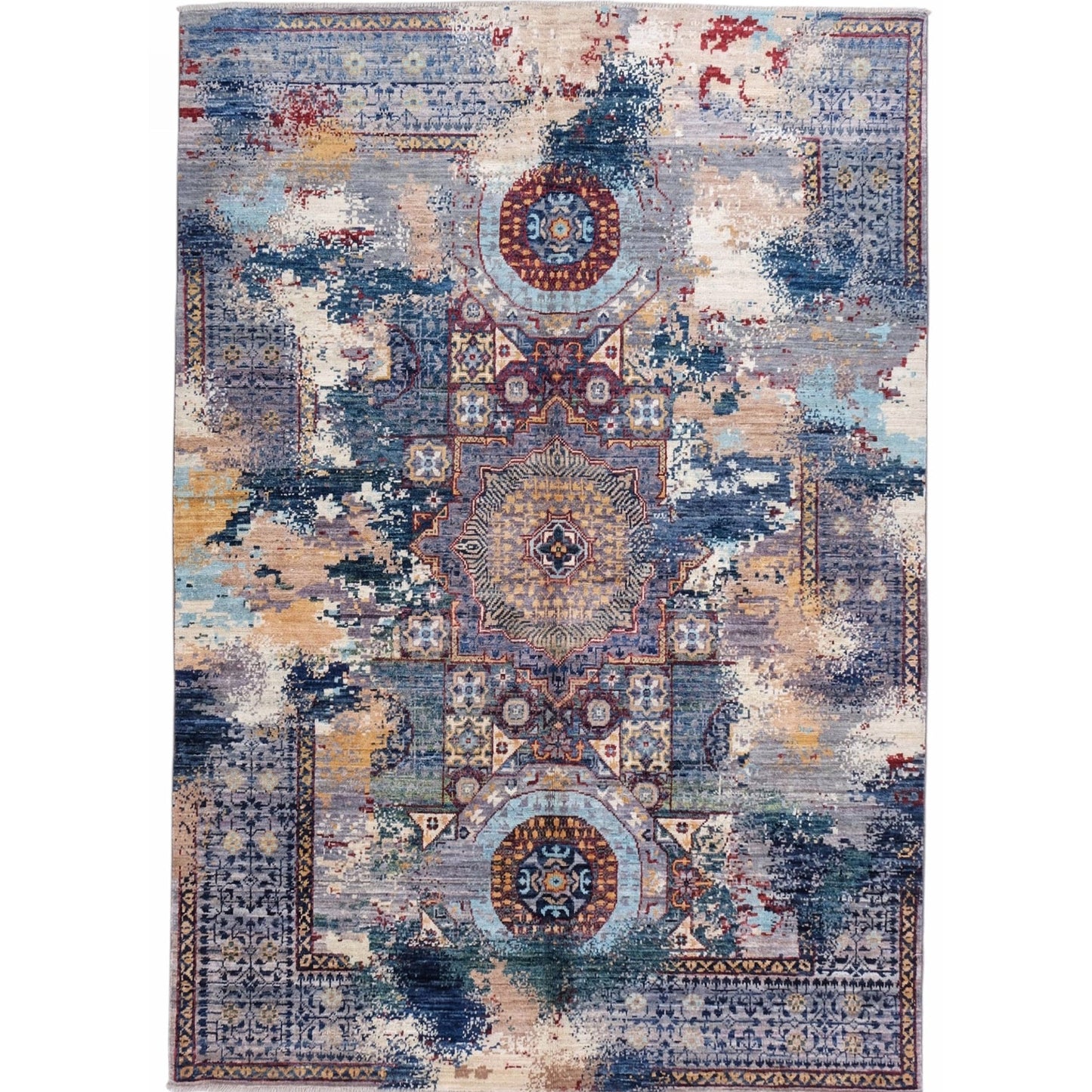 ARYANA ARYAN LIGHT BLUE / NAVY 4'11" X 6'11"