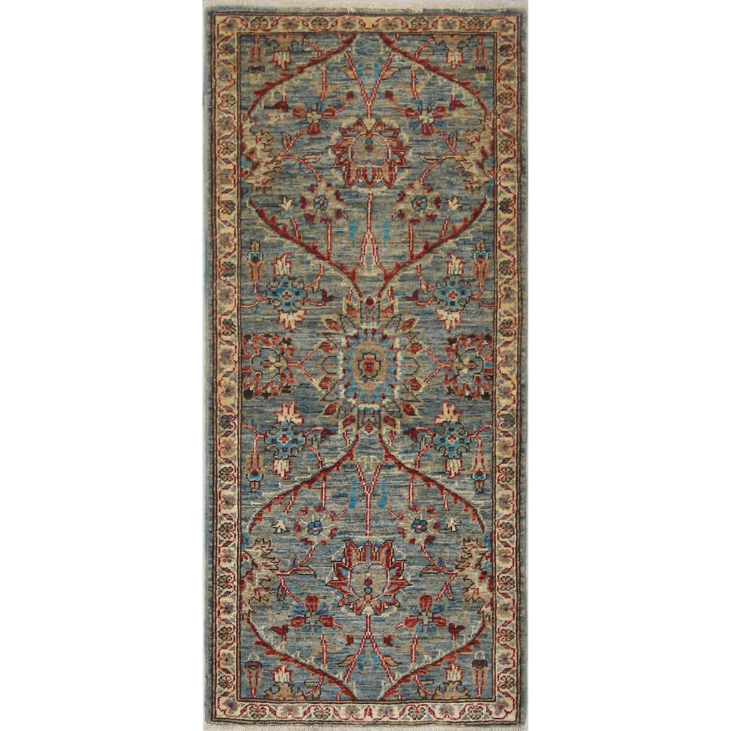 ARYANA ARYAN LIGHT GREEN / IVORY 2'1" X 4'9"