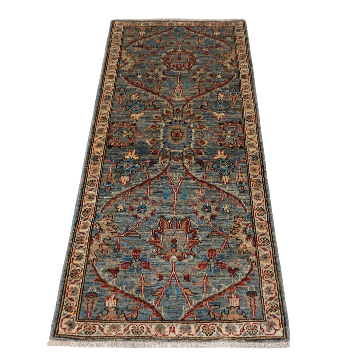 ARYANA ARYAN LIGHT GREEN / IVORY 2'1" X 4'9"