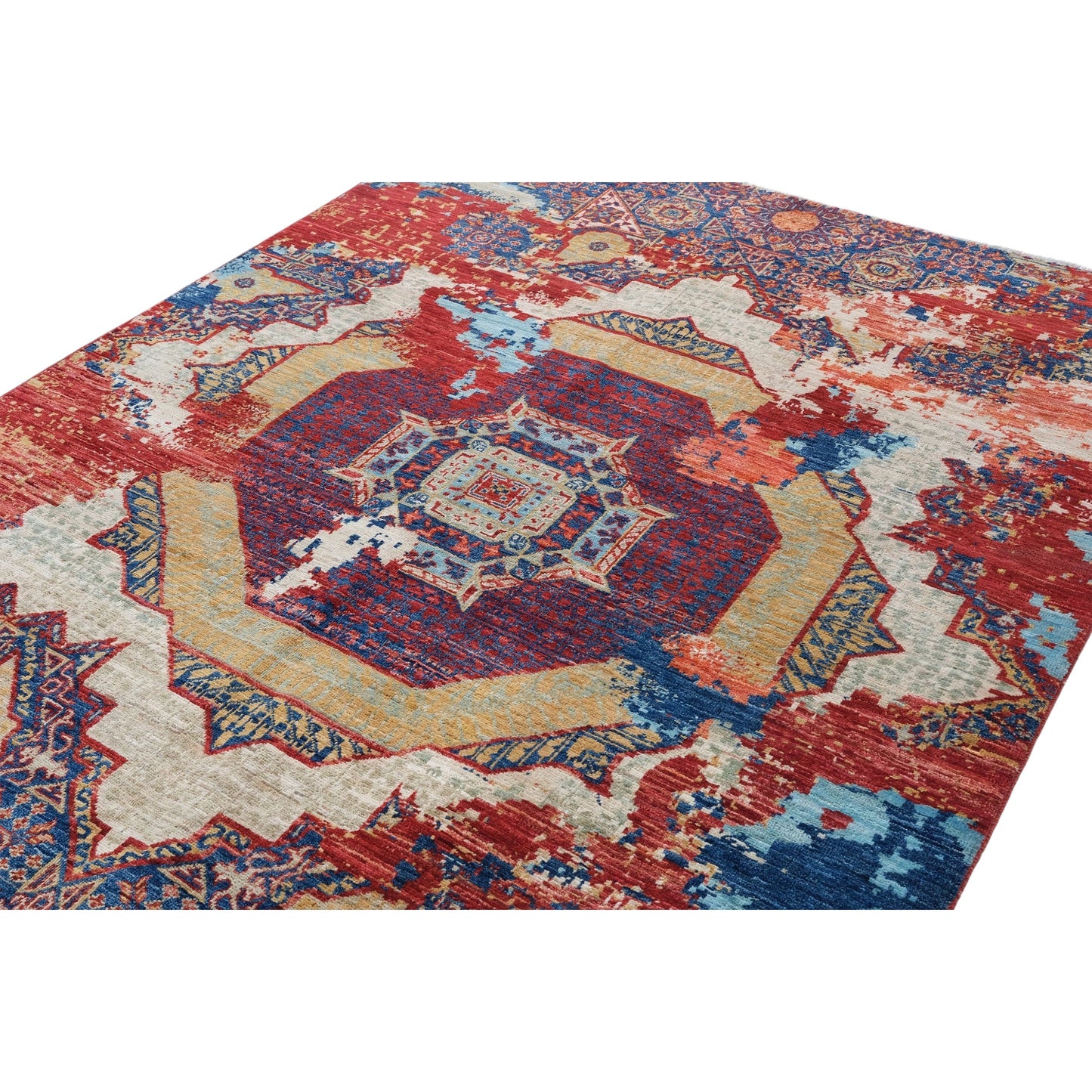 ARYANA ARYAN NAVY / RED 5' X 6'9"