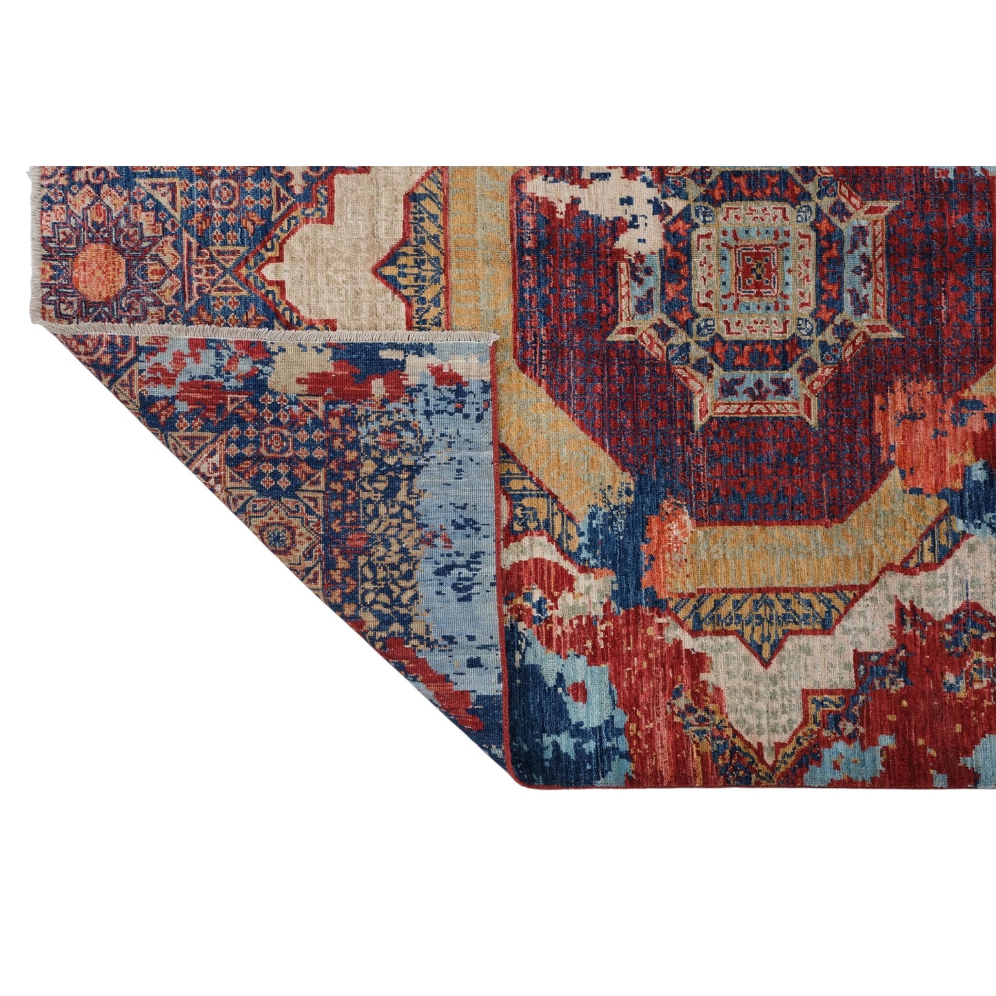ARYANA ARYAN NAVY / RED 5' X 6'9"