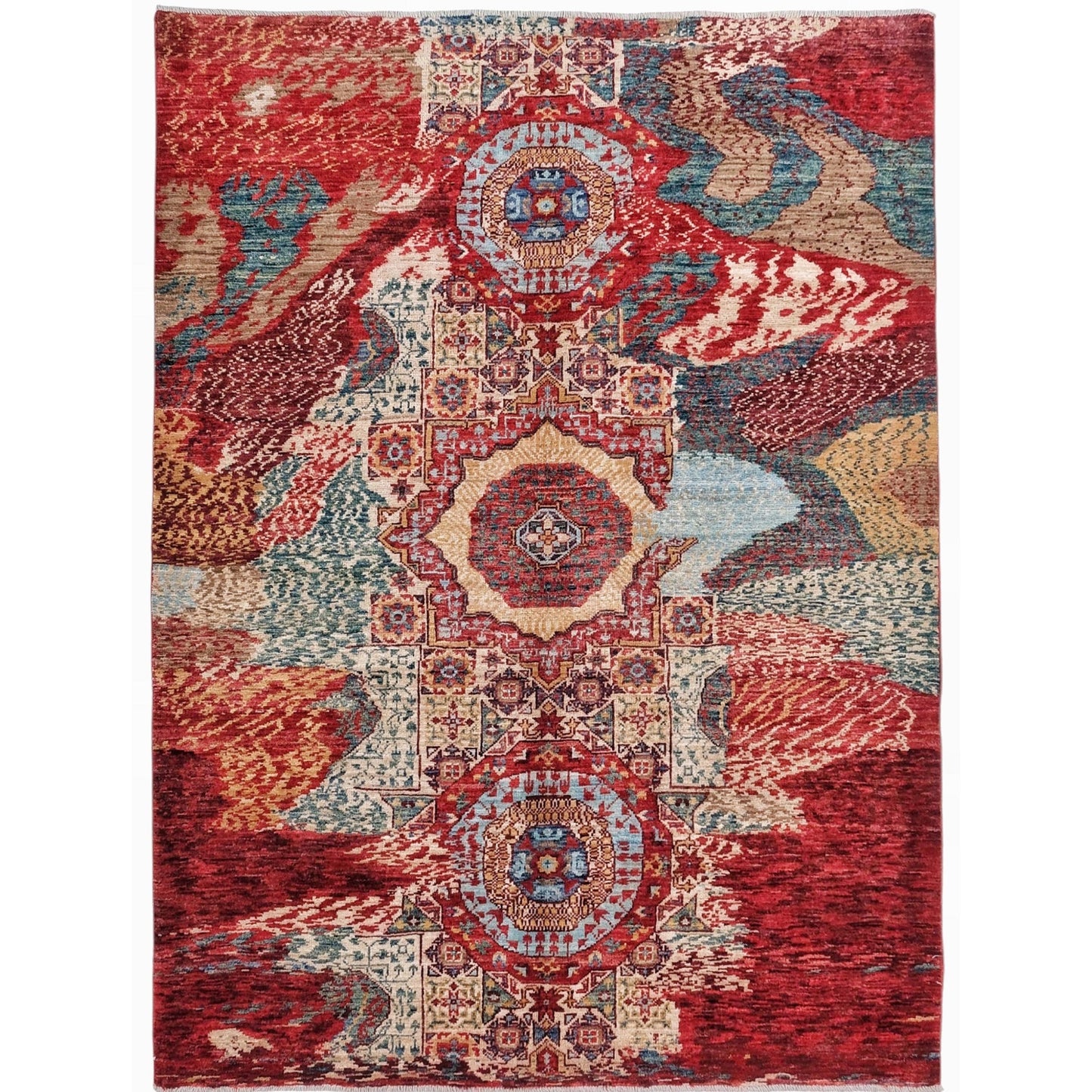 ARYANA MAMAB RED / MULTI 5' X 6'8"