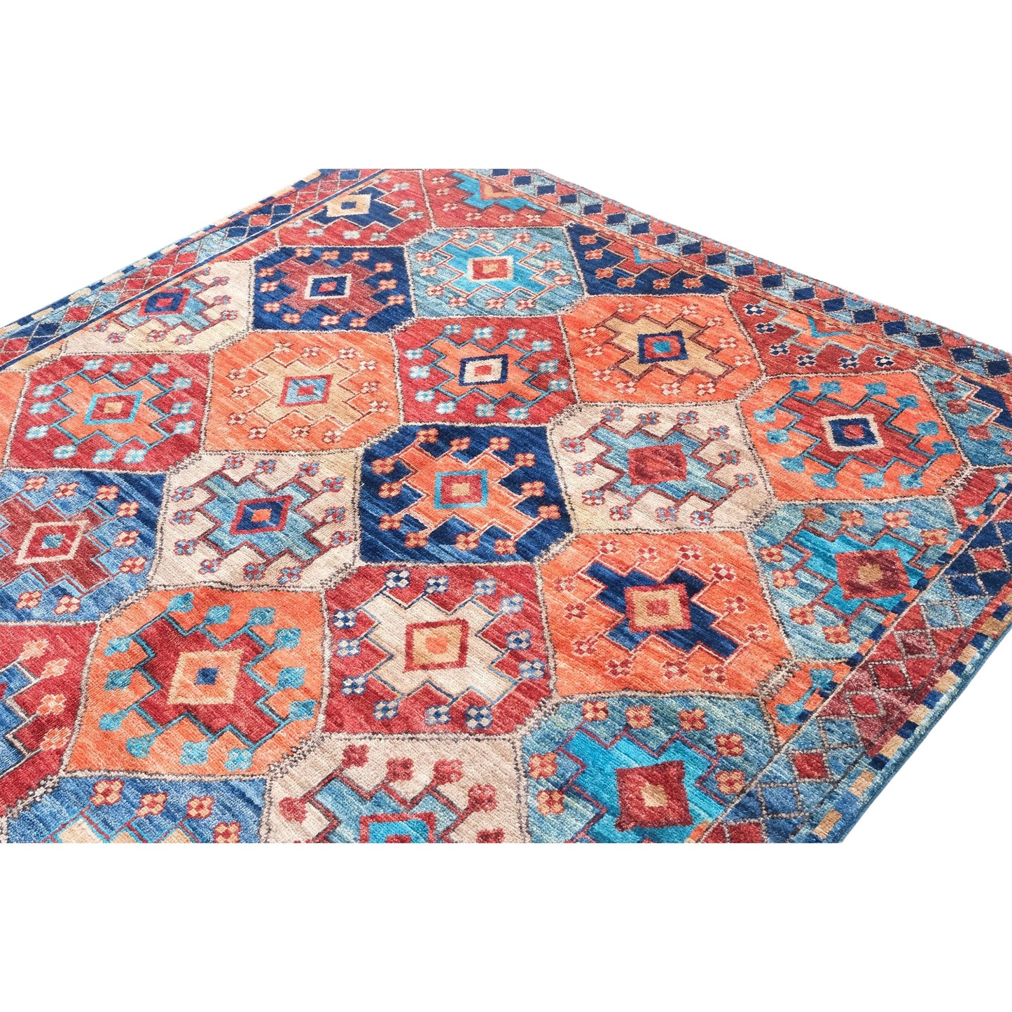 ARYANA ARYAN IVORY / RED 4'11" X 5'2"