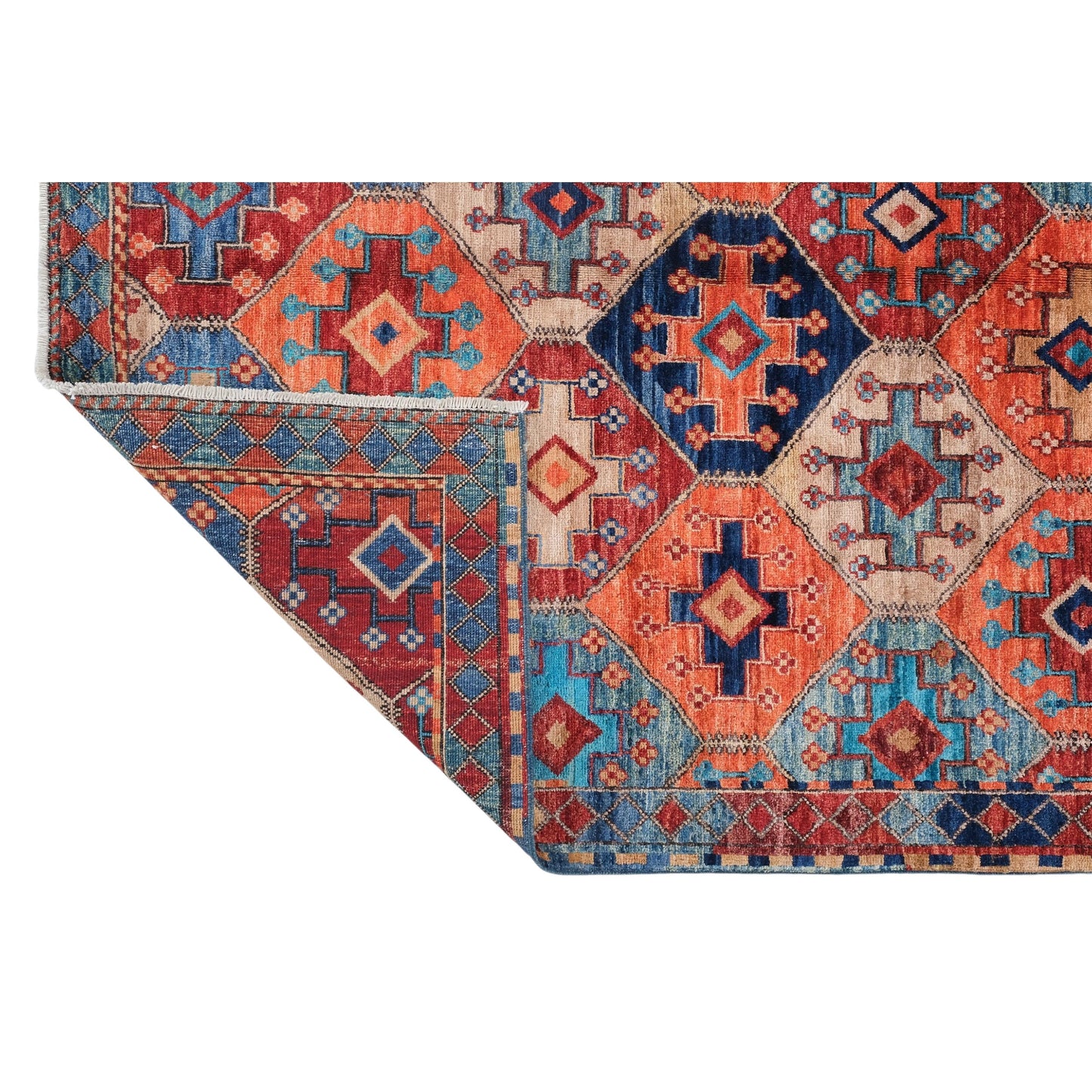 ARYANA ARYAN IVORY / RED 4'11" X 5'2"