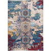 ARYANA ARYAN LIGHT BLUE / RED 4'11" X 6'10"